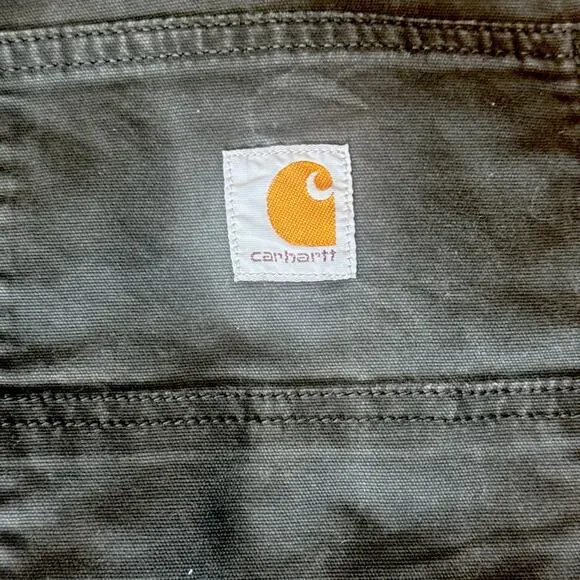 Carhartt Carpenter Pants Mens Black B151 BLK Loose Original Fit‎ Size 42x30 - Picture 6 of 6